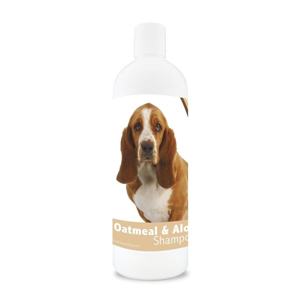 Healthy Breeds 16 oz Basset Hound Oatmeal Shampoo with Aloe 840235101307 - main